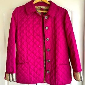 Burberry Brit quilted jacket fuchsia